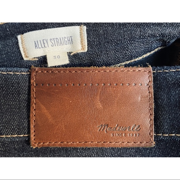 Madewell Alley Straight Jeans Dark Rinse - Picture 4 of 4